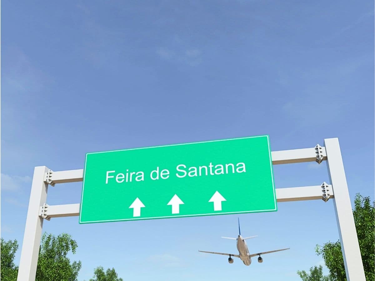 Placa de acesso à cidade de Feira de Santana