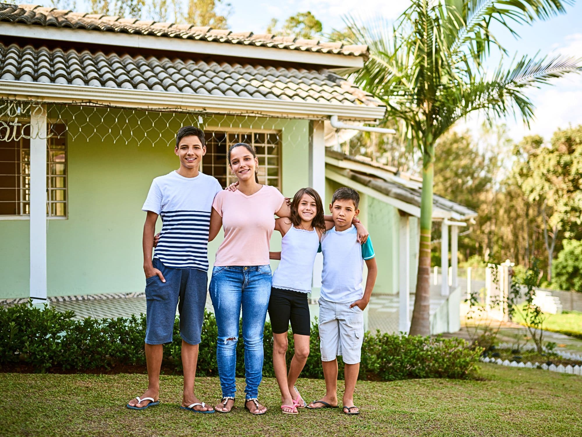Fachada de casa residencial